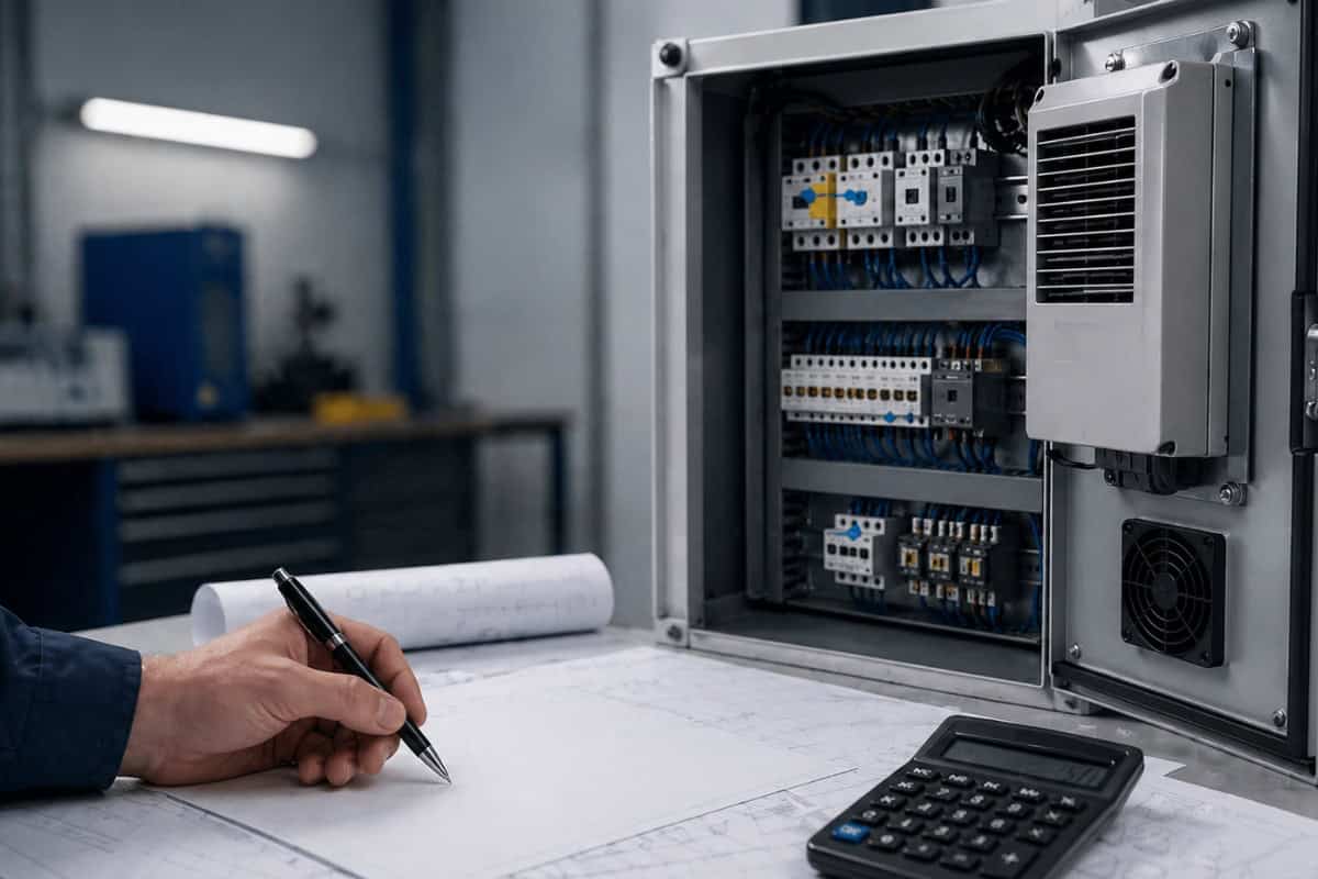 Control cabinet cooling calculation